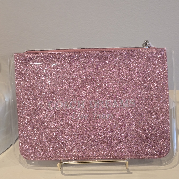 Coach Handbags - Coach Fragrance Glitter Cosmetic pouch/Makeup Bag
